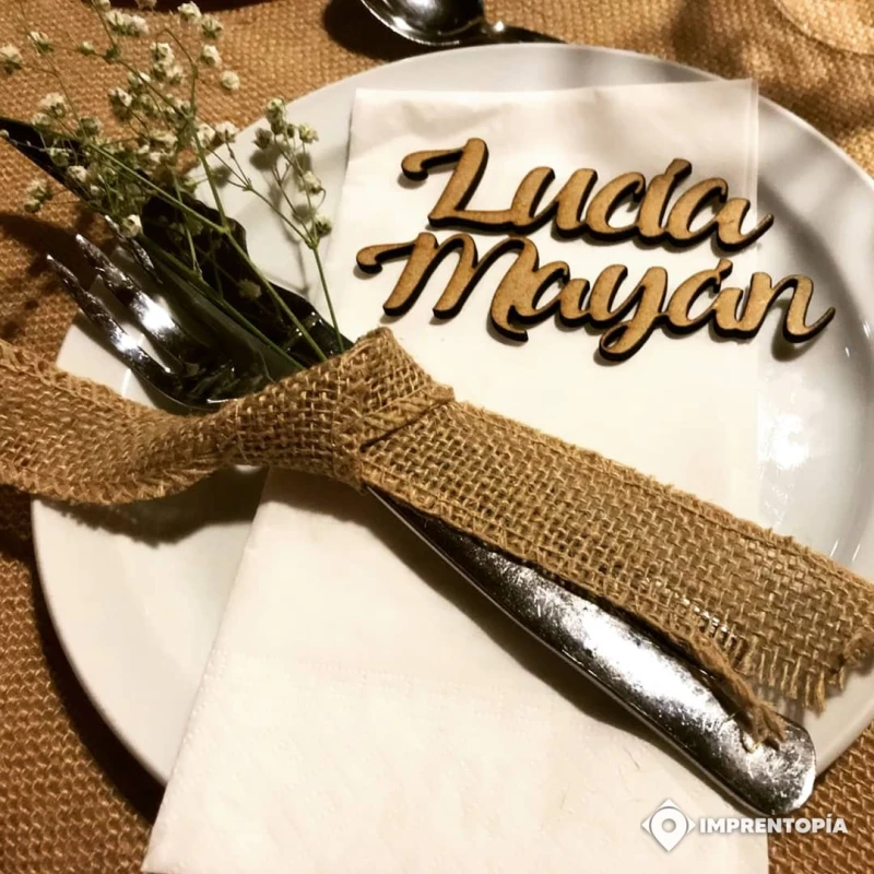 ≫ Nombre de madera para bodas