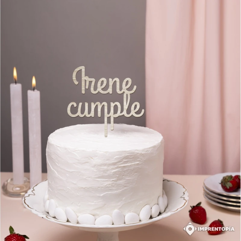 Cake topper personalizado para bodas, cumpleaños, bautizos.