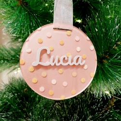 Adorno navideño - nombre relieve