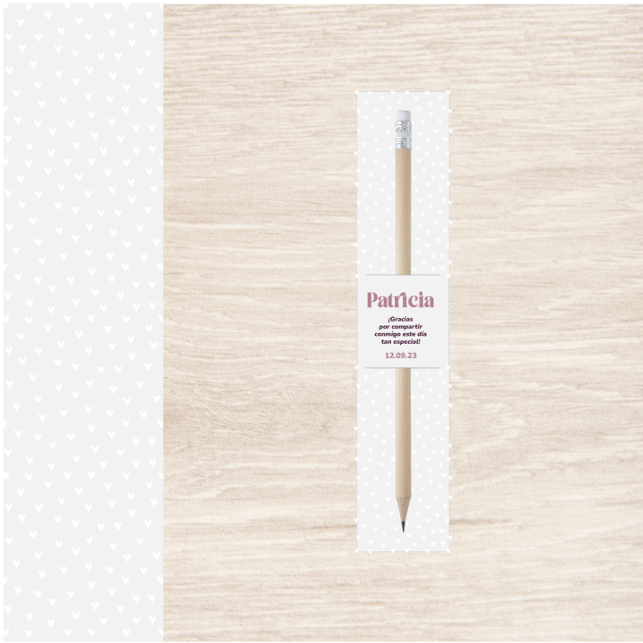 Lápices de madera personalizados con nombre para tus eventos