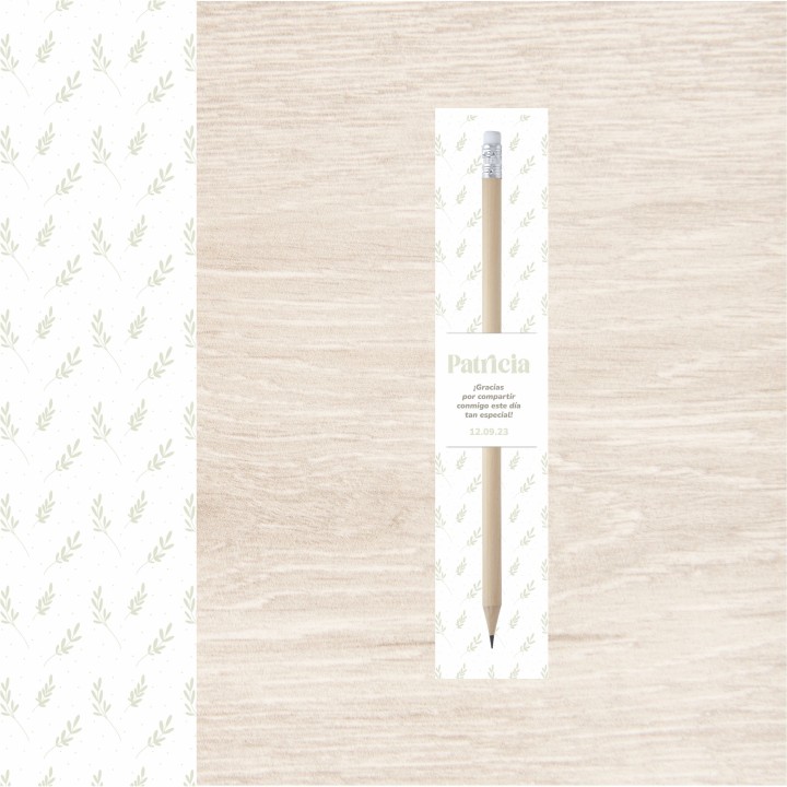 Lápices de madera personalizados con nombre para tus eventos